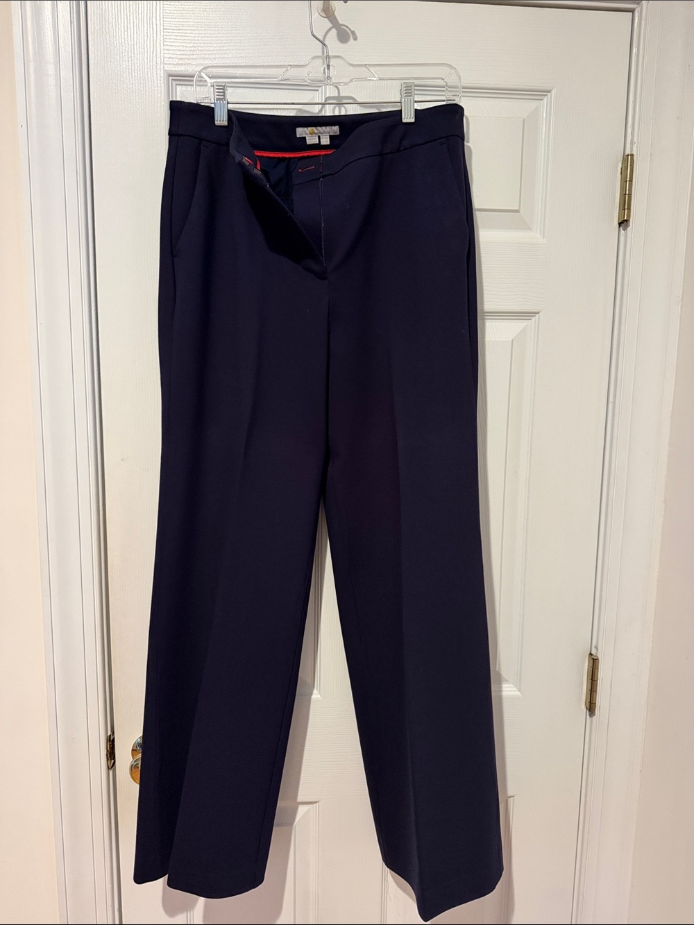 Boden Navy wide-leg ponte pants, size 10 US